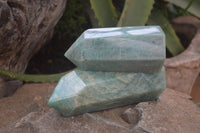 Polished Amazonite Points x 3 From Madagascar - Toprock Gemstones and Minerals