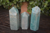Polished Amazonite Points x 3 From Madagascar - Toprock Gemstones and Minerals