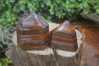 Polished Tiger Iron Jasper Points x 4 From South Africa - Toprock Gemstones and Minerals