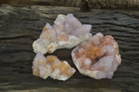 Natural Ametrine Spirit Quartz Clusters x 3 From Boekenhouthoek, South Africa - Toprock Gemstones and Minerals