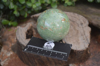 Polished Green Chrysoprase Sphere-Balls x 6 From Madagascar - Toprock Gemstones and Minerals