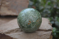 Polished Green Chrysoprase Sphere-Balls x 6 From Madagascar - Toprock Gemstones and Minerals