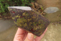 Polished Dragons Blood Stone Points x 2 From Tshipise, South Africa - Toprock Gemstones and Minerals