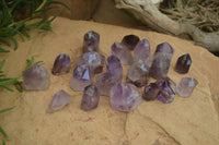 Polished Smokey Amethyst Window Quartz Points x 20 From Akansobe, Madagascar - Toprock Gemstones and Minerals