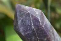 Polished Lepidolite with Pink Rubellite Points x 2 From Ambatondrazaka, Madagascar - Toprock Gemstones and Minerals