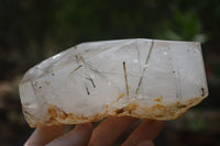 Polished Tourmalinated Quartz Display Piece x 1 From Madagascar - Toprock Gemstones and Minerals