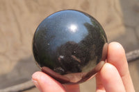 Polished Black Basalt Spheres x 12 From Madagascar - Toprock Gemstones and Minerals