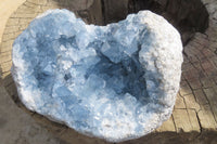 Natural Blue Celestite Geode Specimen x 1 From Sakoany, Madagascar - Toprock Gemstones and Minerals