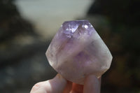 Polished Chevron Amethyst Points x 6 From Zambia - Toprock Gemstones and Minerals