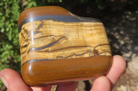 Polished Tiger's Eye Free Forms x 4 From Prieska, South Africa - Toprock Gemstones and Minerals