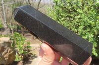 Polished Black Basalt Points x 6 From Antsirabe, Madagascar - Toprock Gemstones and Minerals