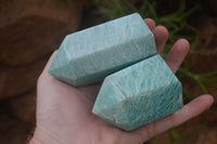 Polished Amazonite Points x 3 from Madagascar - Toprock Gemstones and Minerals