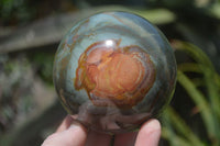 Polished Polychrome Jasper Spheres x 2 From Madagascar - Toprock Gemstones and Minerals