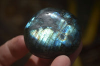 Polished Labradorite Palm Stones x 20 From Tulear, Madagascar - Toprock Gemstones and Minerals