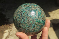 Polished Rare Emerald Mica In Matrix Sphere x 1 From Mutoko, Zimbabwe - Toprock Gemstones and Minerals