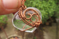 Hand Made Mixed Copper Wire Wrapped Pendants x 6 From South Africa - Toprock Gemstones and Minerals