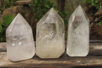 Polished Clear Quartz Points x 6 From Madagascar - Toprock Gemstones and Minerals