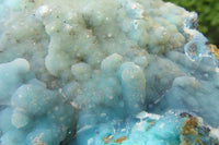 Natural Drusy Coated Chrysocolla Specimens x 2 From Congo - Toprock Gemstones and Minerals