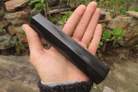 Polished Black Basalt Points x 6 From Antsirabe, Madagascar - Toprock Gemstones and Minerals