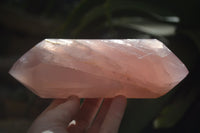 Polished Double Terminated Rose Quartz Points x 2 Madagascar - Toprock Gemstones and Minerals