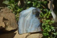 Polished Banded Agate Display Piece x 1 From Madagascar - Toprock Gemstones and Minerals