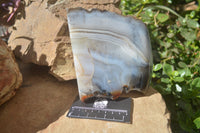 Polished Banded Agate Display Piece x 1 From Madagascar - Toprock Gemstones and Minerals