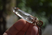 Polished Mixed Copper Wire Wrapped Pendants x 6 From Southern Africa - Toprock Gemstones and Minerals