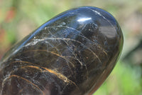 Polished Black Tourmaline Standing Free Forms x 3 From Madagascar - Toprock Gemstones and Minerals