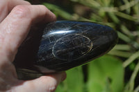 Polished Black Tourmaline Standing Free Forms x 3 From Madagascar - Toprock Gemstones and Minerals