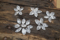 Polished Clear Quartz "Angel Tears" Pendant Pieces x 35 From Madagascar - Toprock Gemstones and Minerals