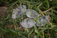 Polished Clear Quartz "Angel Tears" Pendant Pieces x 35 From Madagascar - Toprock Gemstones and Minerals