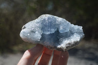 Natural Celestite Geode Specimens x 2 From Sakoany, Madagascar - Toprock Gemstones and Minerals