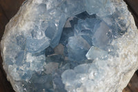 Natural Celestite Geode Specimens x 2 From Sakoany, Madagascar - Toprock Gemstones and Minerals