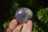 Polished Lepidolite with Pink Rubellite Palm Stones x 24 From Ambatondrazaka, Madagascar - Toprock Gemstones and Minerals