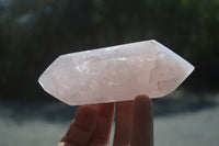 Polished Double Terminated Rose Quartz Points x 6 From Ambatondrazaka, Madagascar - Toprock Gemstones and Minerals