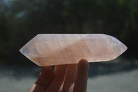 Polished Double Terminated Rose Quartz Points x 6 From Ambatondrazaka, Madagascar - Toprock Gemstones and Minerals