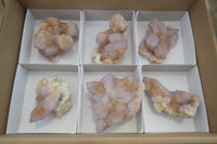 Natural Amethyst Spirit Quartz Clusters x 6 From Boekenhouthoek, South Africa - Toprock Gemstones and Minerals