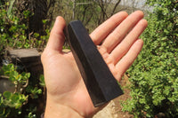 Polished Black Basalt Points x 6 From Madagascar - Toprock Gemstones and Minerals