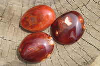 Polished Carnelian Palm Stones x 12 From Madagascar - Toprock Gemstones and Minerals