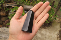 Polished Black Basalt Points x 12 From Antsirabe, Madagascar - Toprock Gemstones and Minerals