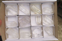 Polished Clear Quartz Crystals x 12 From Madagascar - Toprock Gemstones and Minerals