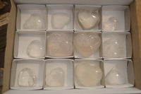 Polished Girasol Quartz Gemstone Hearts x 12 From Madagascar - Toprock Gemstones and Minerals