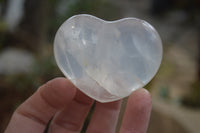 Polished Girasol Quartz Gemstone Hearts x 12 From Madagascar - Toprock Gemstones and Minerals