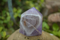 Polished Chevron Amethyst Points x 6 From Madagascar - Toprock Gemstones and Minerals