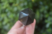 Polished Black Basalt Point-Prisms x 12 From Antsirabe, Madagascar - Toprock Gemstones and Minerals