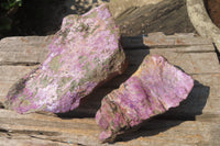 Natural Stichtite Cobbed Specimens x 2 From Barberton, South Africa - Toprock Gemstones and Minerals