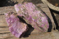 Natural Stichtite Cobbed Specimens x 2 From Barberton, South Africa - Toprock Gemstones and Minerals