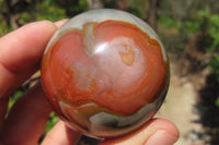 Polished Polychrome Jasper Spheres x 6 From Madagascar - Toprock Gemstones and Minerals