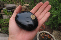 Polished Black Tourmaline Standing Free Forms x 4 From Madagascar - Toprock Gemstones and Minerals