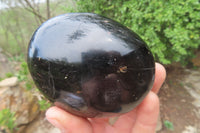 Polished Black Tourmaline Standing Free Forms x 4 From Madagascar - Toprock Gemstones and Minerals